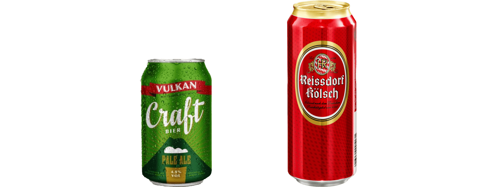 Dosenabfüllung: Bier in verschiedenen Dosengrößen